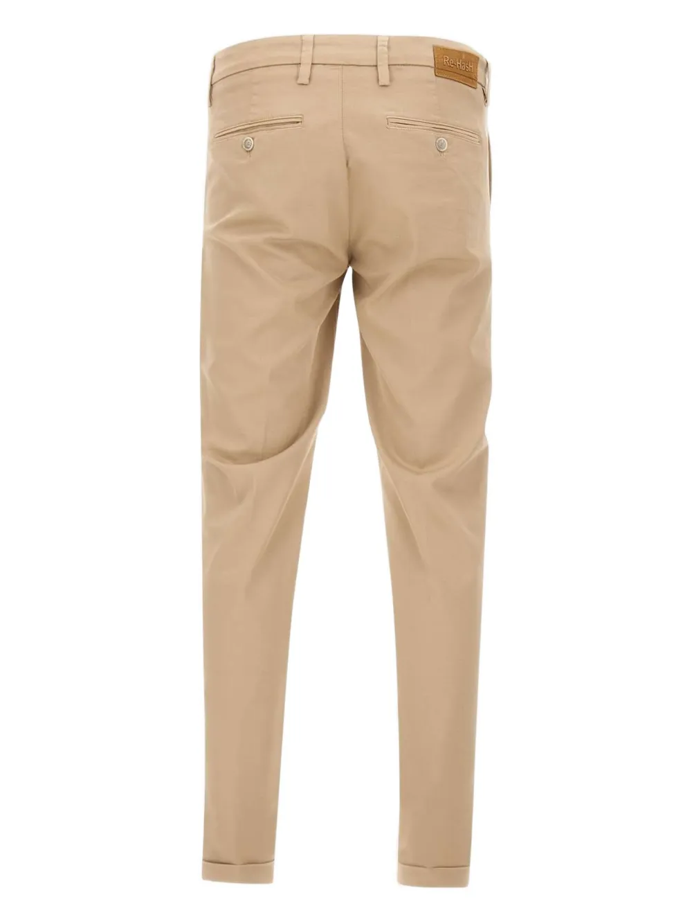 Re-hash Logo-patch Button Trousers In Neutral