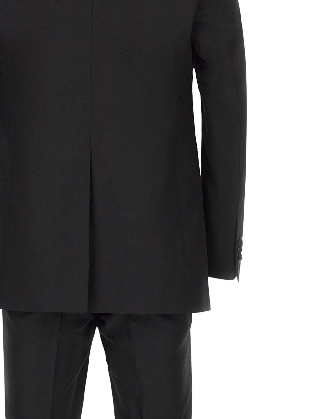 Carlo Pignatelli Button-up pak met ronde opstaande kraag Zwart