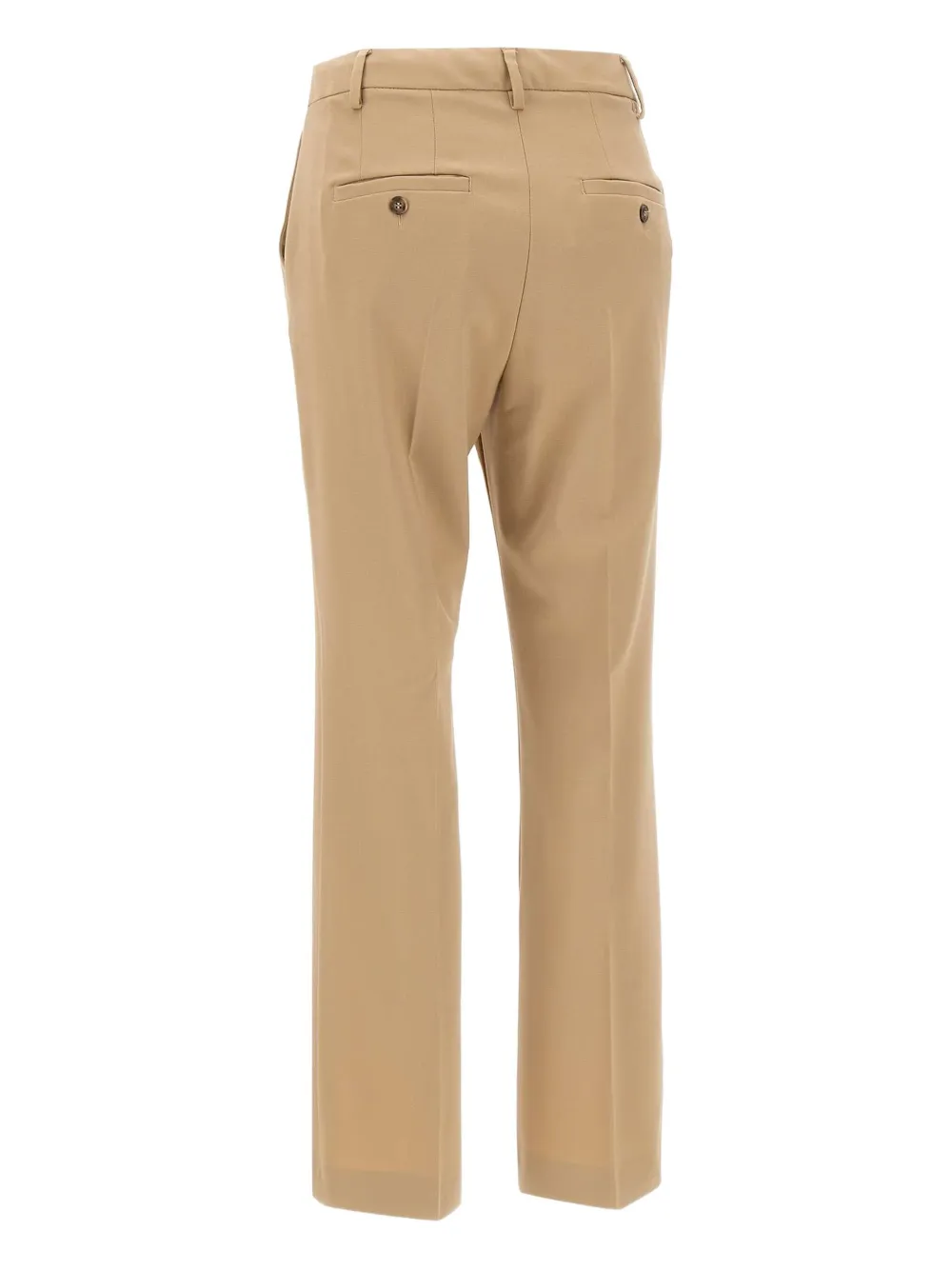 Weekend Max Mara Estasi Belt-loops Straight Trousers In Nude