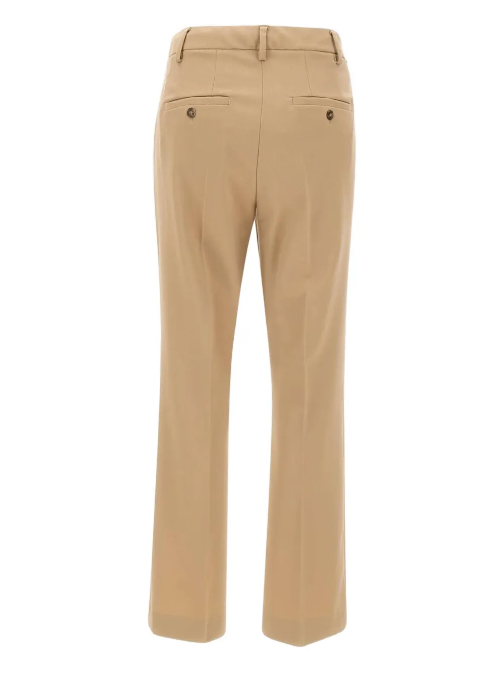 Weekend Max Mara Estasi Belt-loops Straight Trousers In Nude