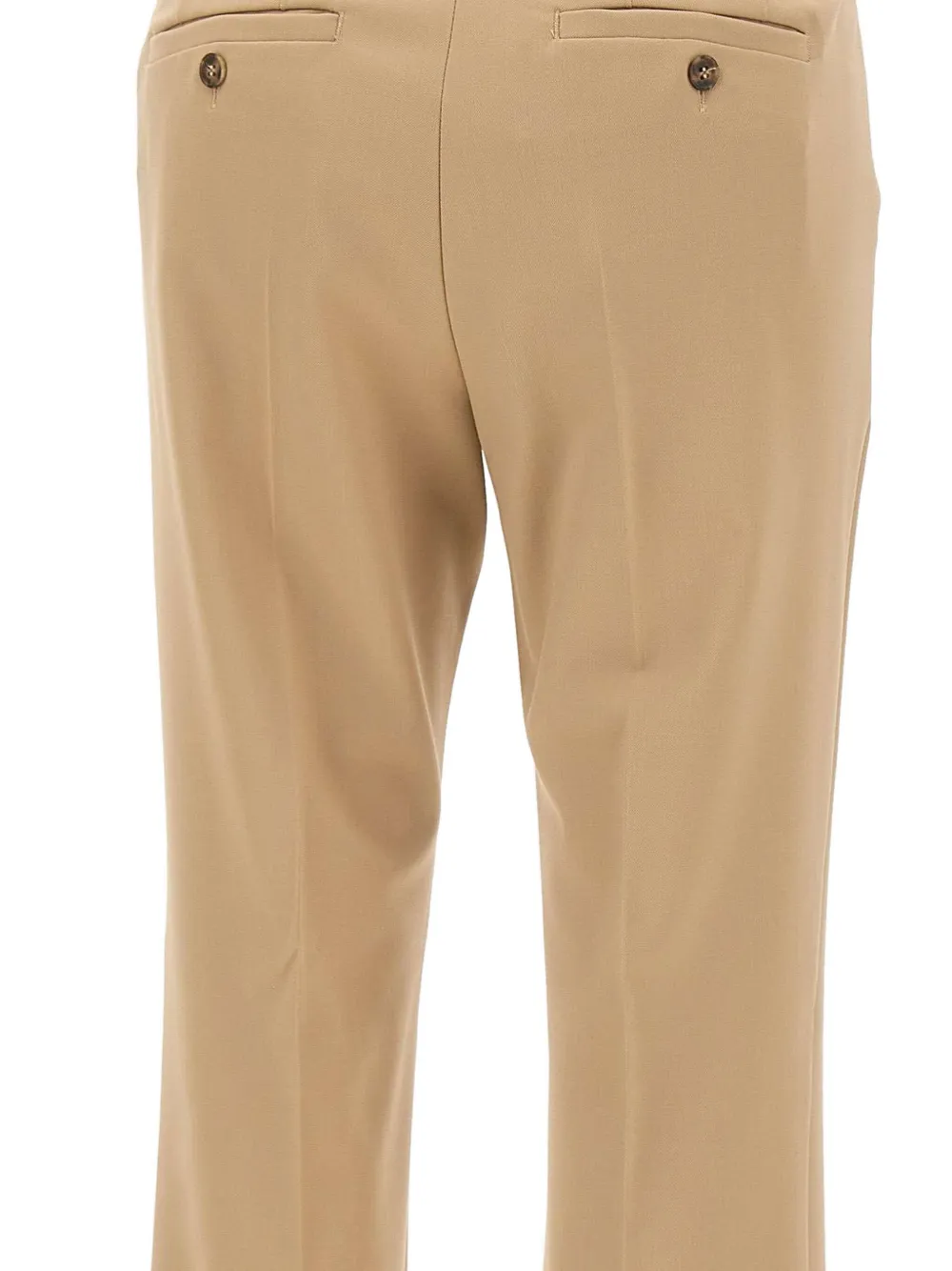 Weekend Max Mara Estasi Belt-loops Straight Trousers In Nude