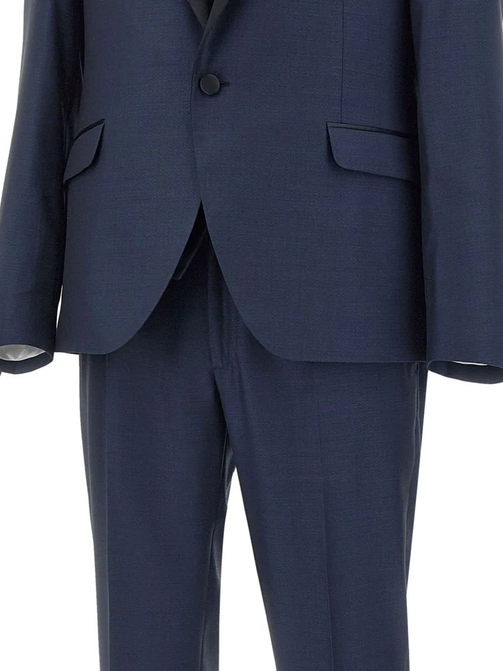 Carlo Pignatelli Driedelig pak met textuur Blauw