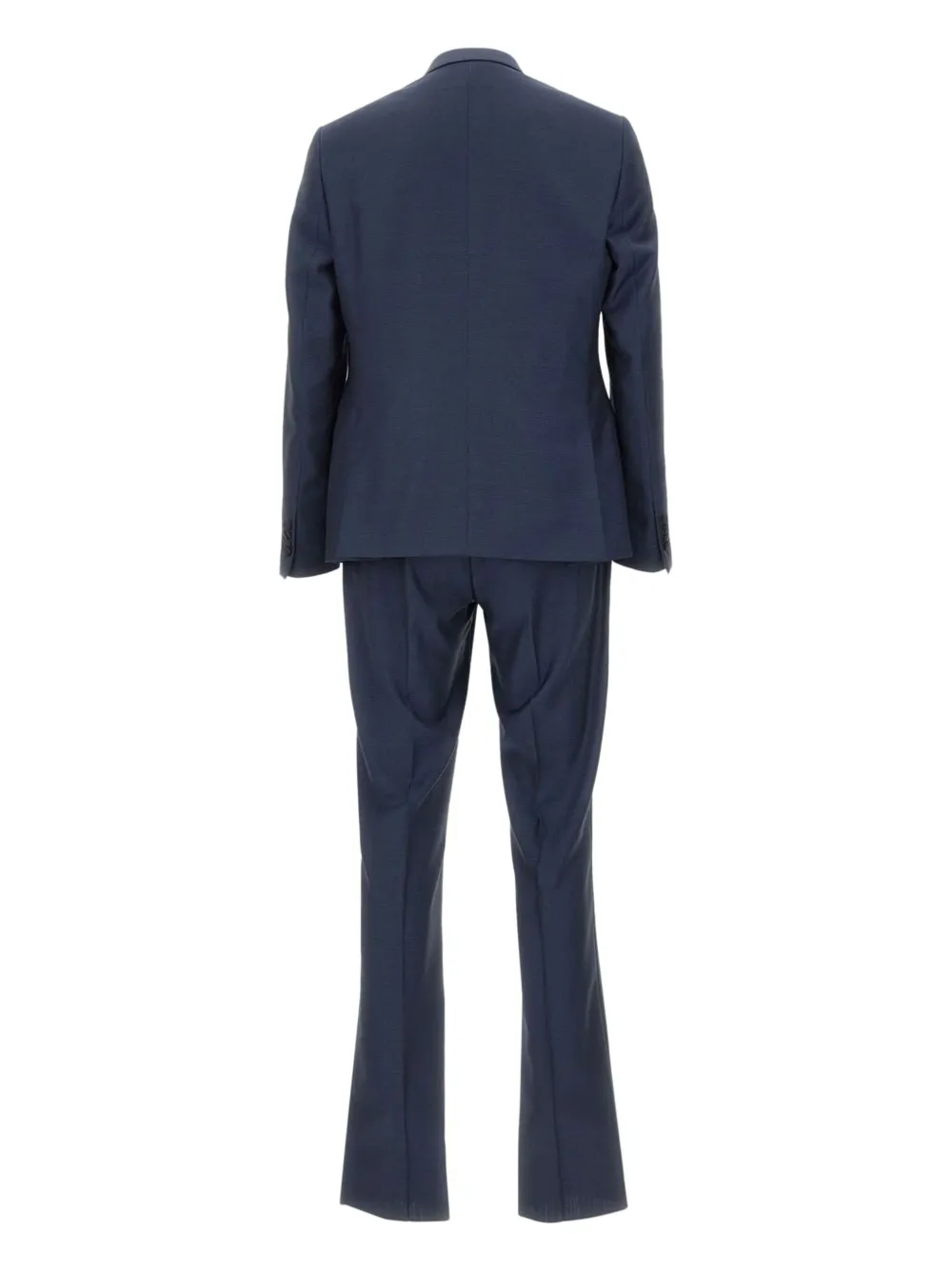 Carlo Pignatelli Driedelig pak met textuur Blauw