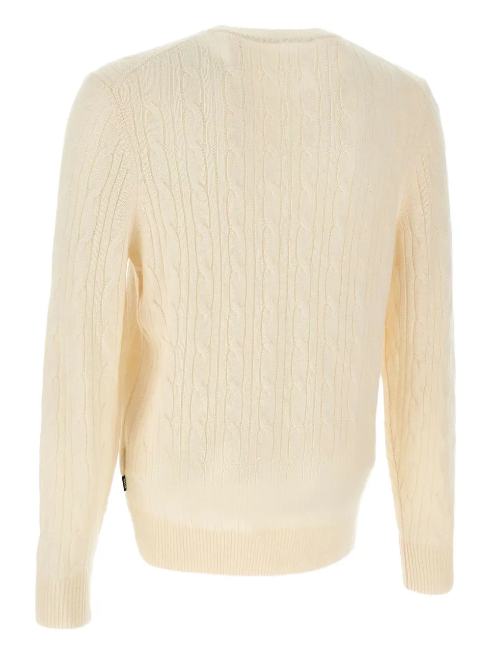 BOSS Kabelgebreide trui Beige