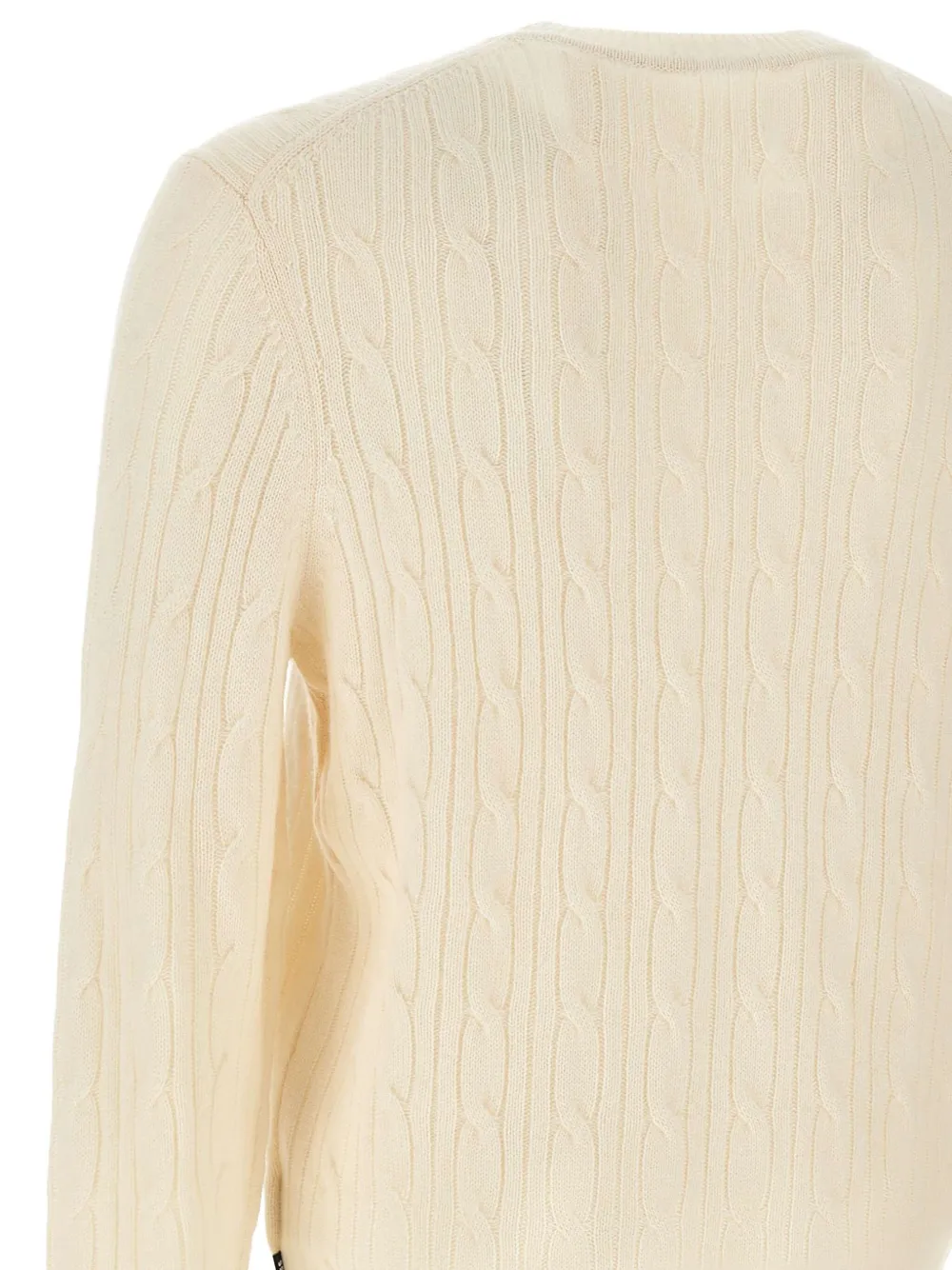 BOSS Kabelgebreide trui Beige