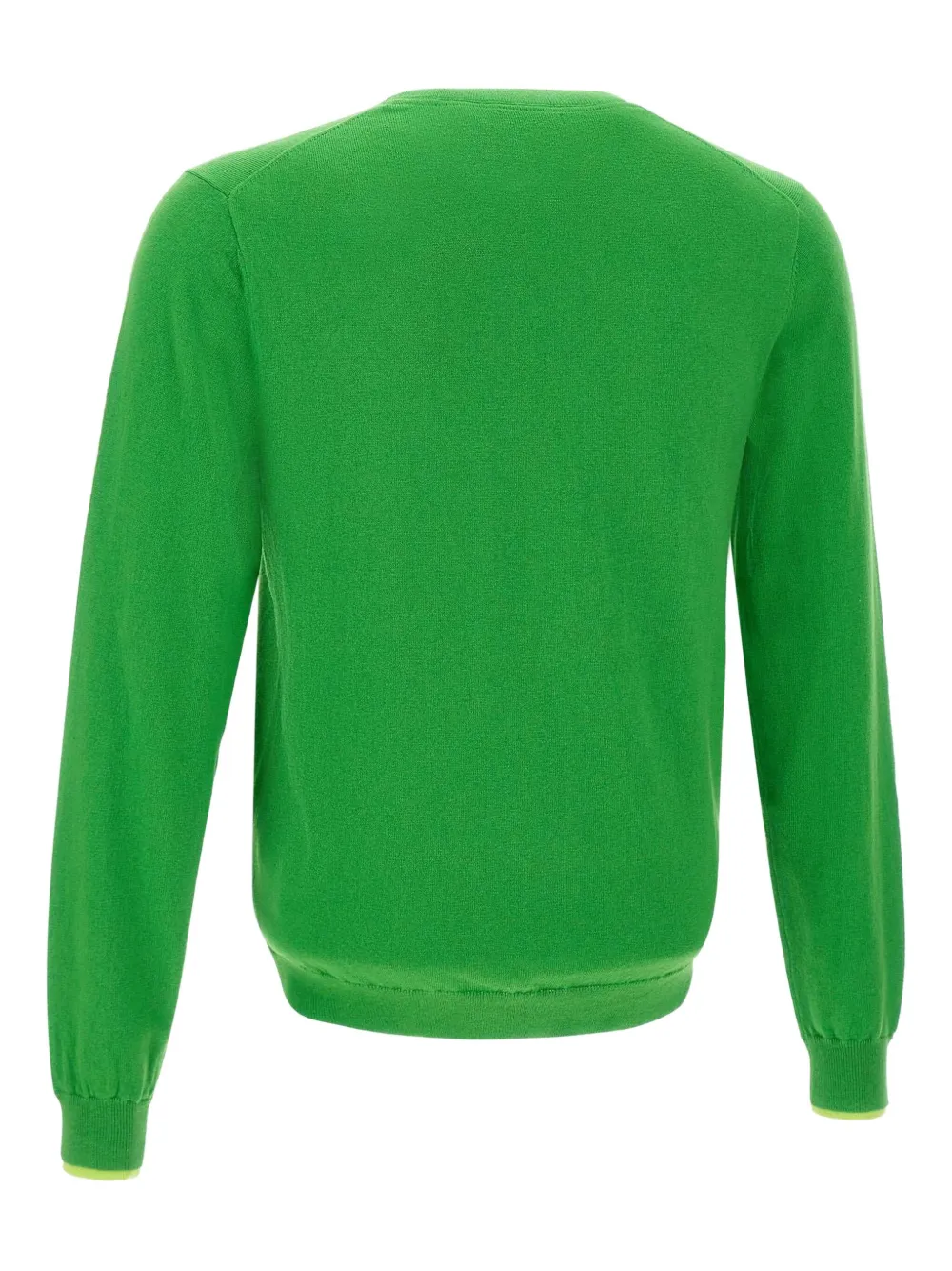 Sun 68 Embroidered Crew-neck Sweater In Green