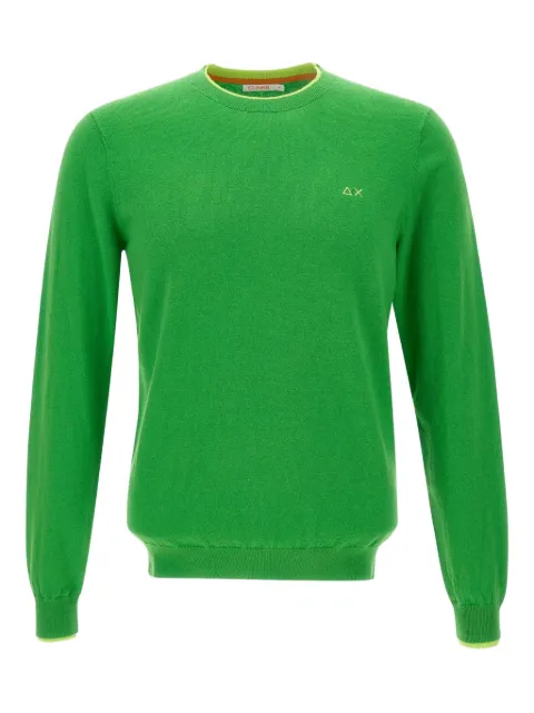 Sun68 embroidered crew-neck sweater