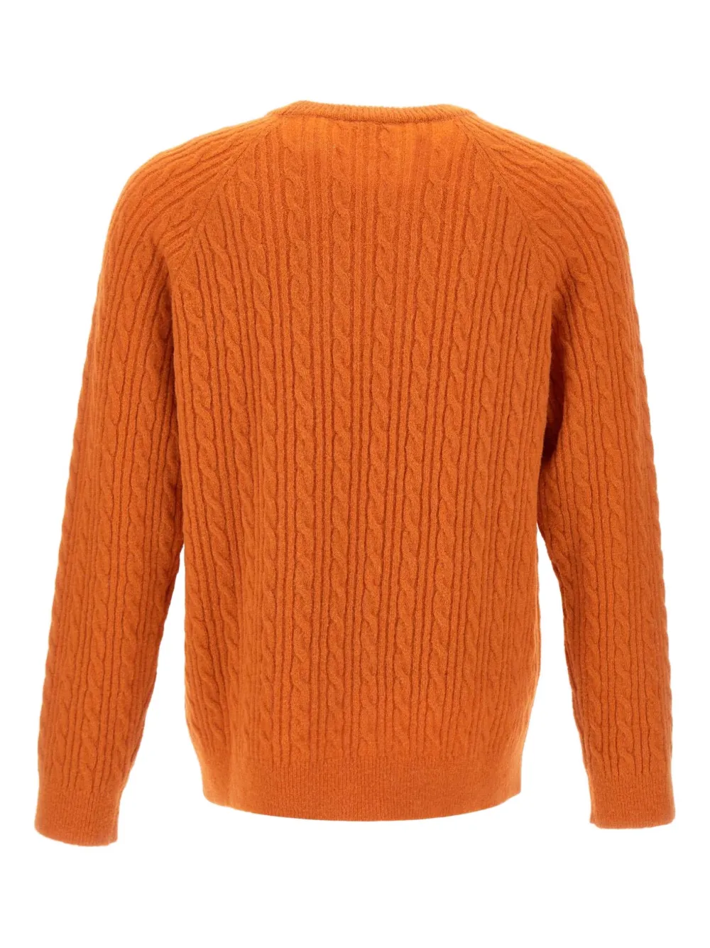 Paul Smith cable-knit crew neck sweater - Oranje