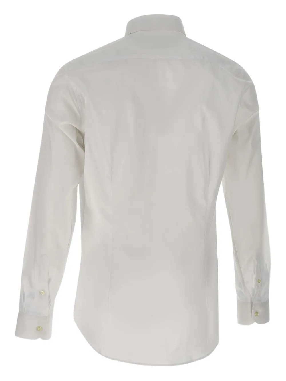 Marchesani Button Placket Long Sleeve Shirt In White