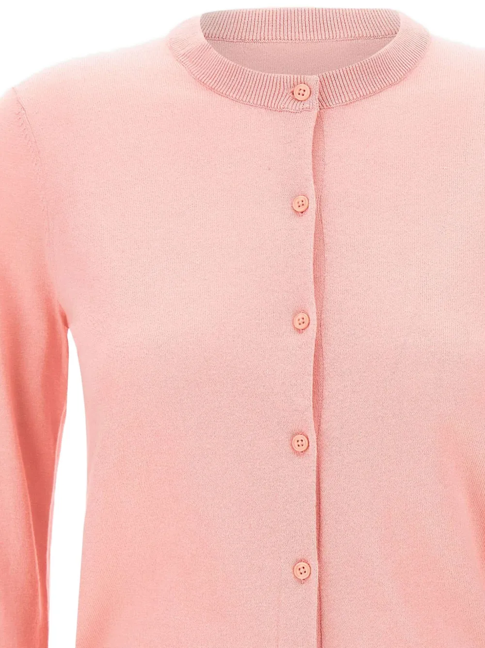 Sun 68 Button Long-sleeve Cardigan In Pink