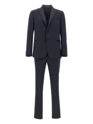 Prada pinstripe-pattern notch-lapel Suit | Blue | FARFETCH