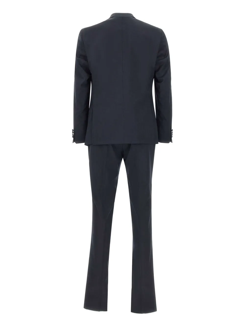 Marchesani Driedelig pak met satijnen afwerking Blauw