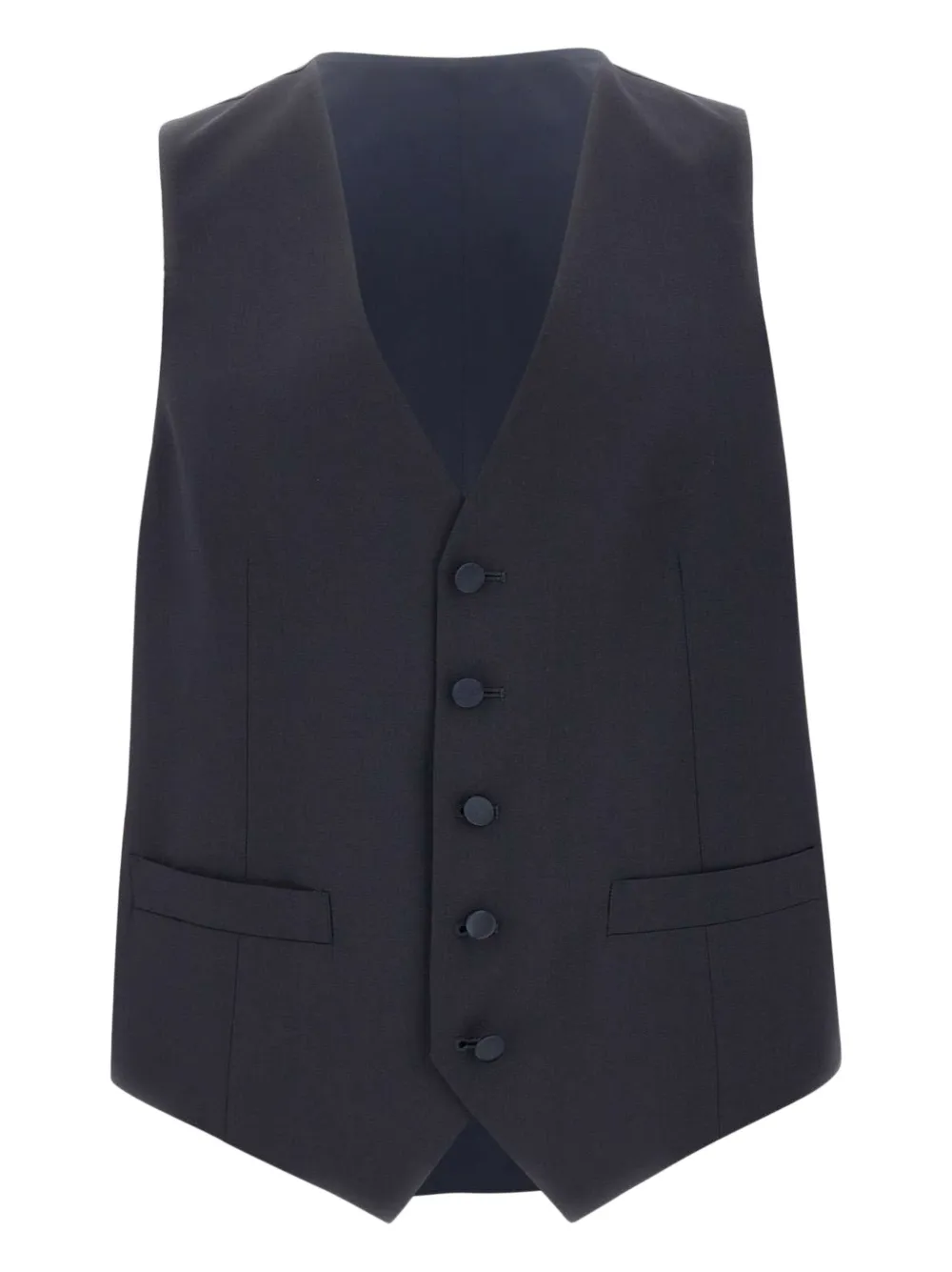 Marchesani Driedelig pak met satijnen afwerking Blauw