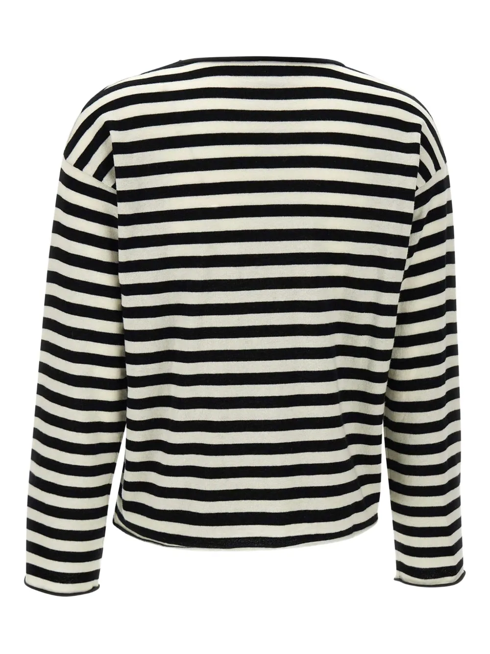 Sun68 striped logo-embroidered sweater - ブラック Sun68 striped logo-embroidered sweater - ブラック