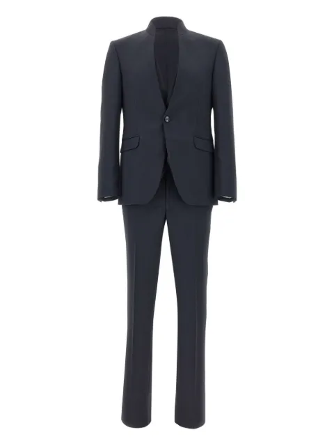 Carlo Pignatelli mandarin collar three-piece suit