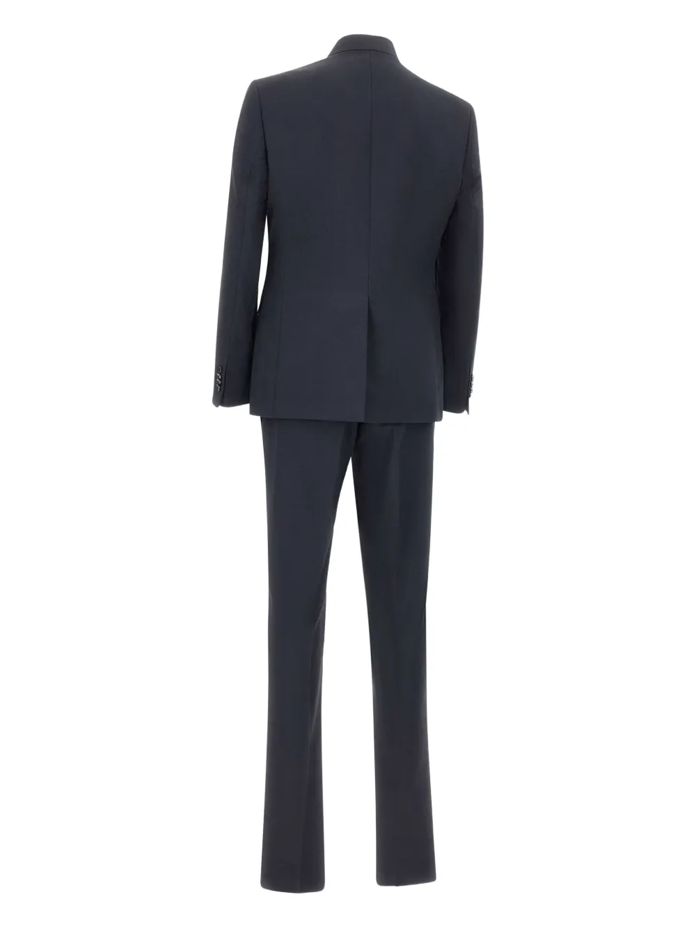 Carlo Pignatelli Mandarin Collar Three-piece Suit In Blue