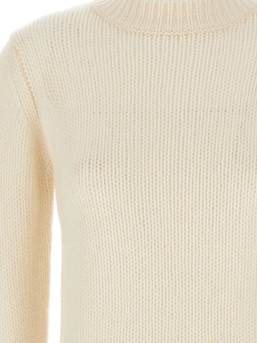 Weekend Max Mara Ribbed Cashmere Sweater In Neutral