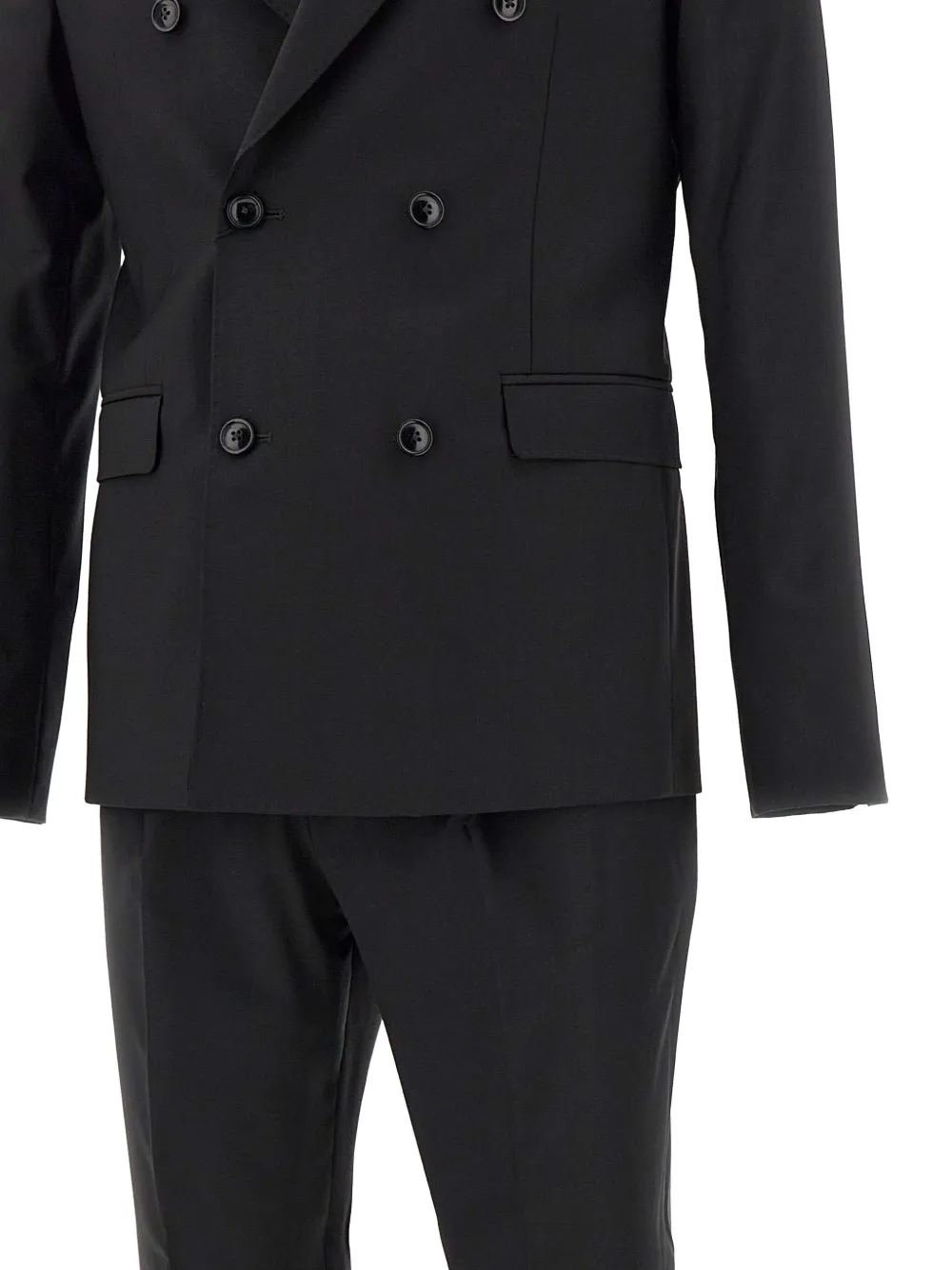 Marchesani Double-breasted Suit In Black