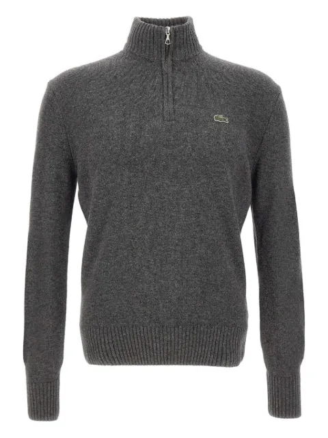 Lacoste half-zip embroidered sweater