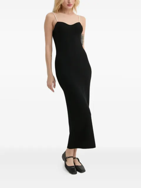 FROM FUTURE pearl-strap midi dress