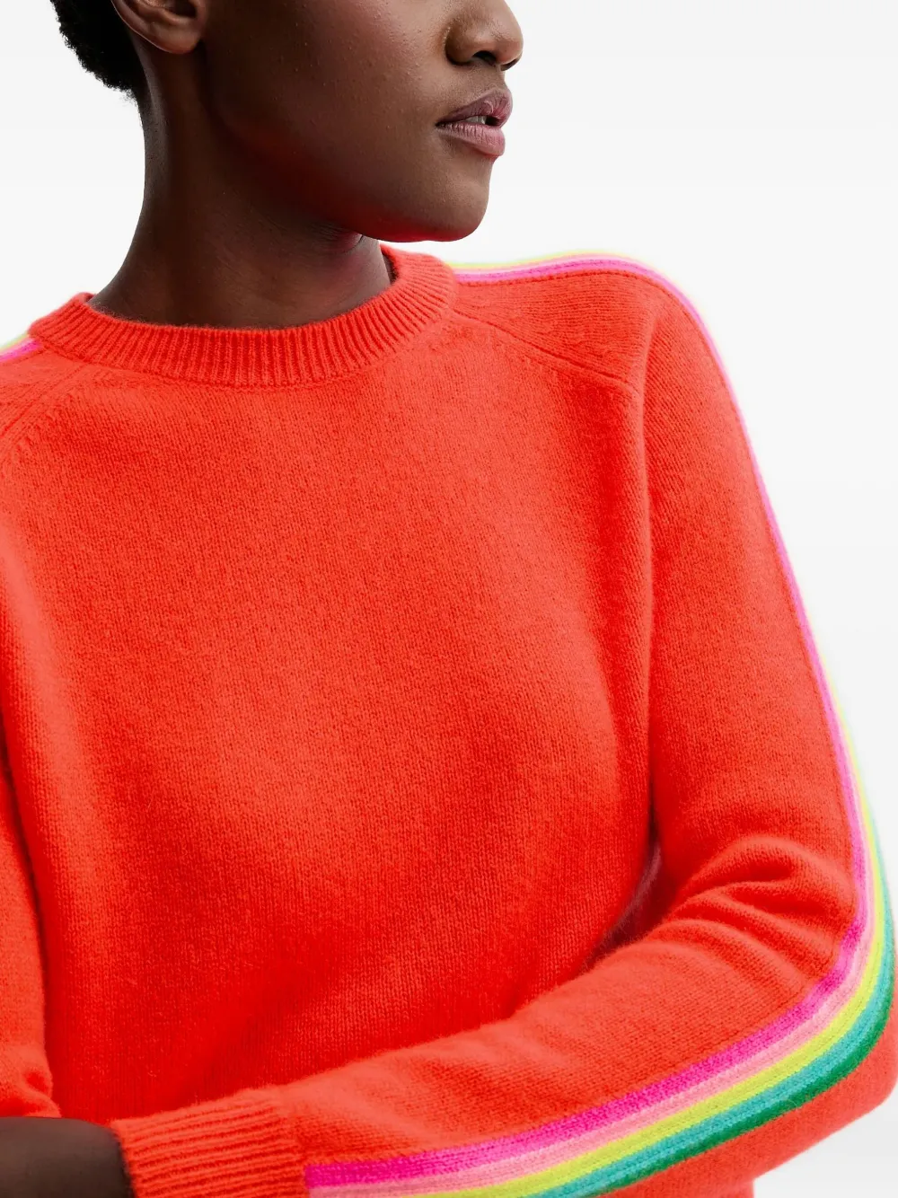 From Future Stripe-detail Sweater In Red