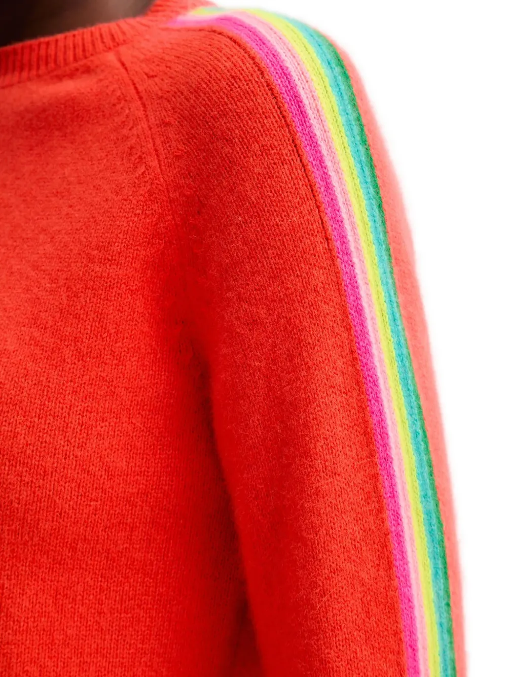 From Future Stripe-detail Sweater In Red