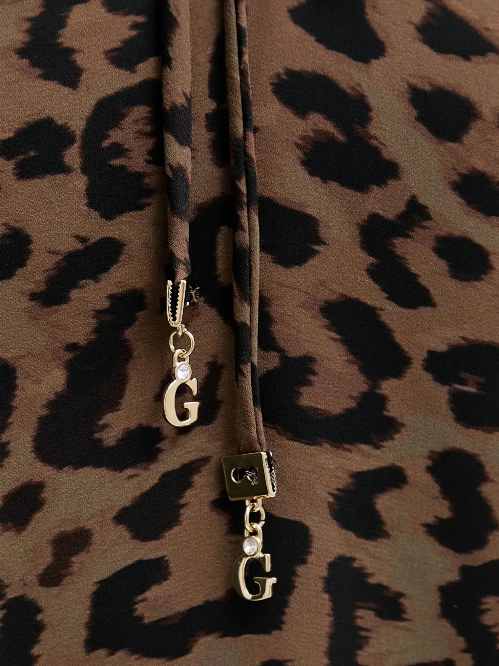 GUESS USA Top met dierenprint Bruin