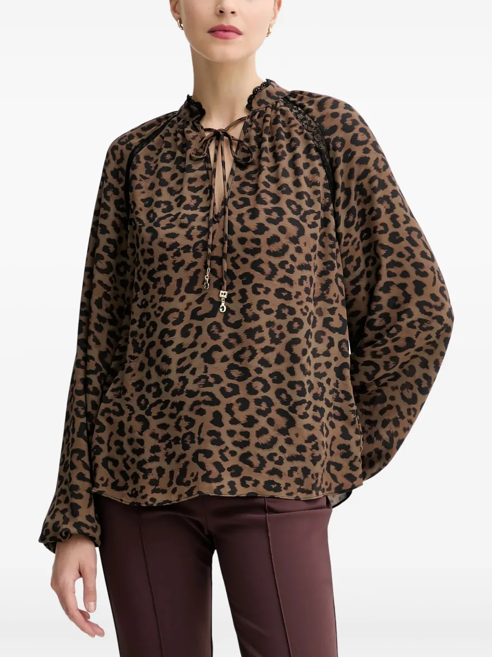 GUESS USA animal-print top - Marrone