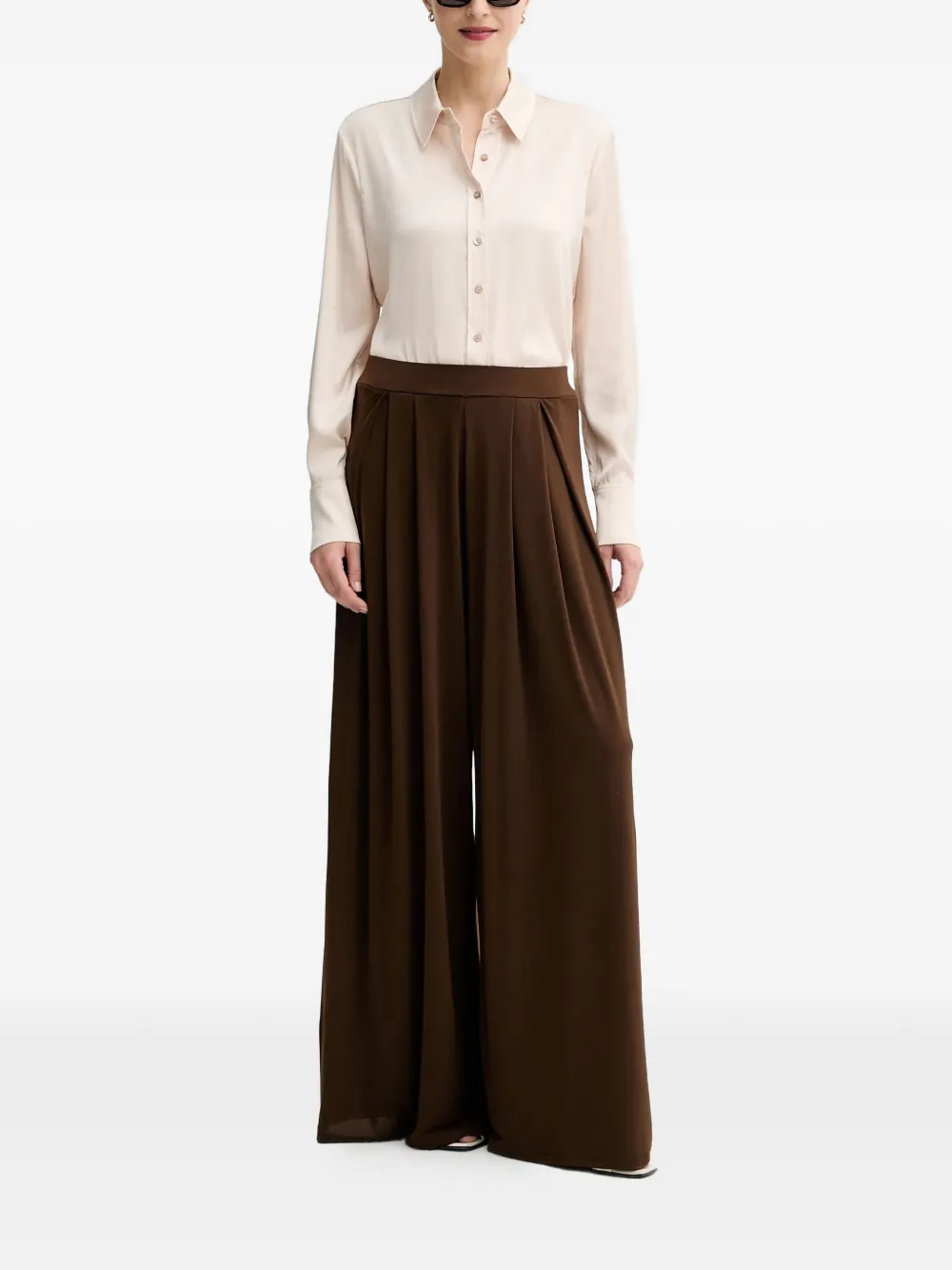 GUESS USA Top met knopen en kraag - Beige