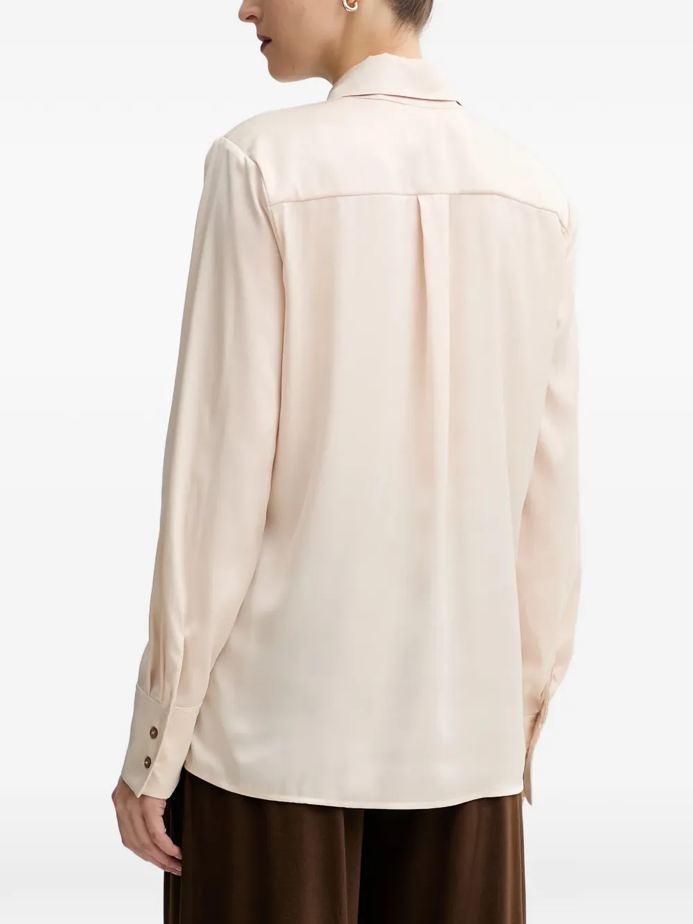  Guess Usa Buttoned Collared Top - Neutrals 