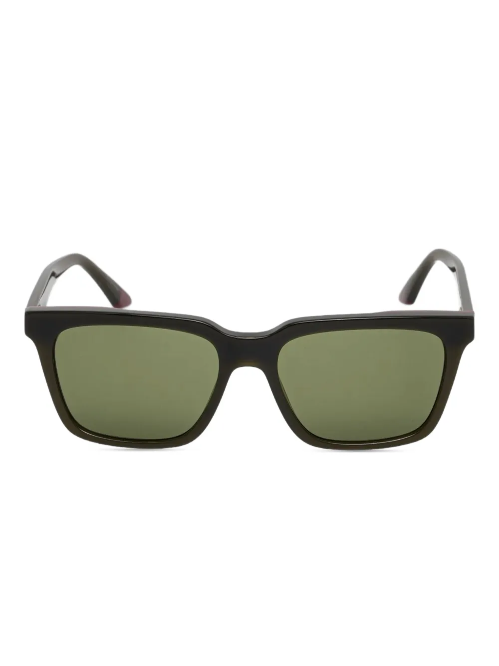 Emporio Armani rectangle-frame sunglasses - Verde