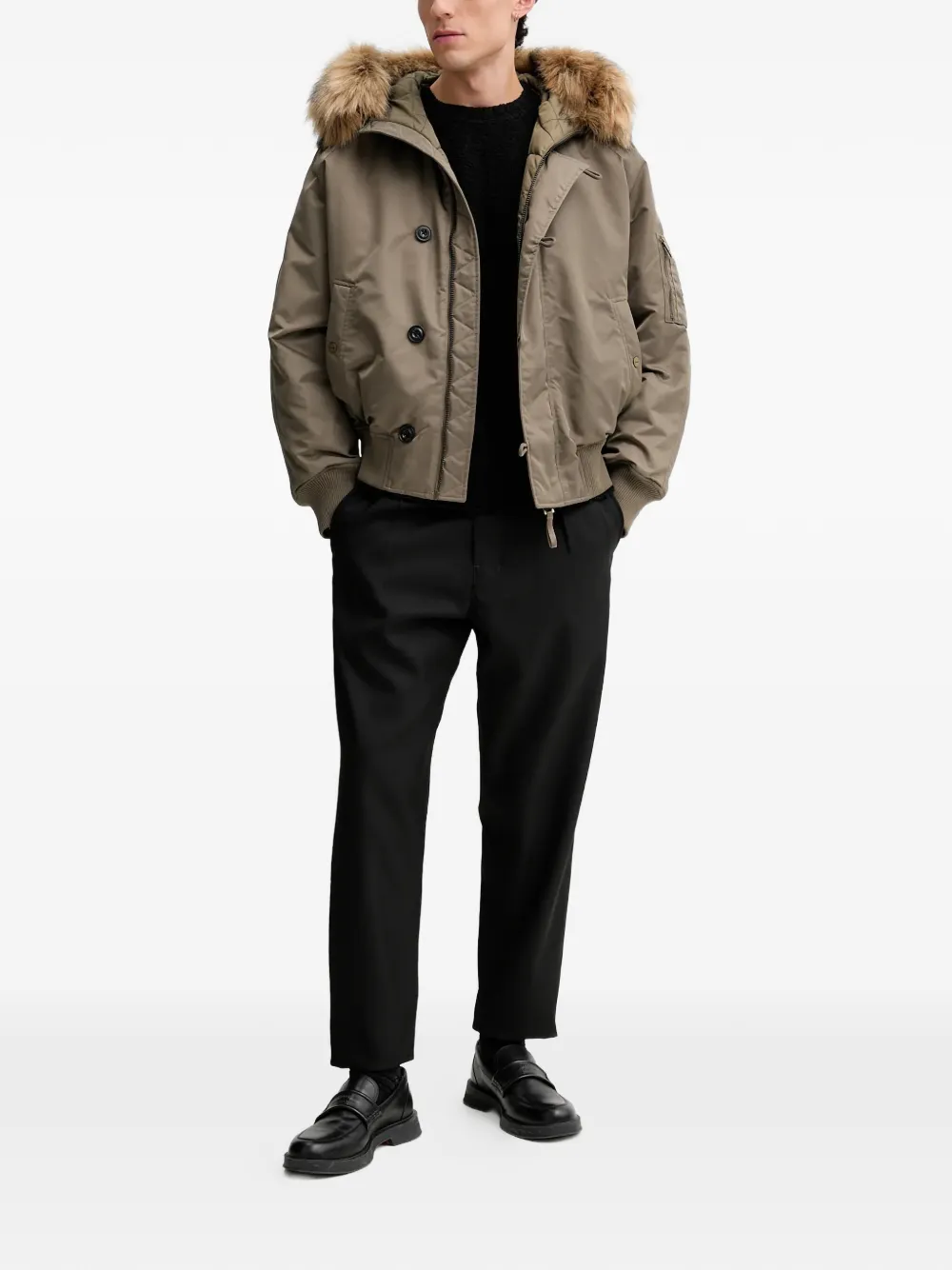 HUGO fur-hooded jacket | Chamarras con capucha | Image 2