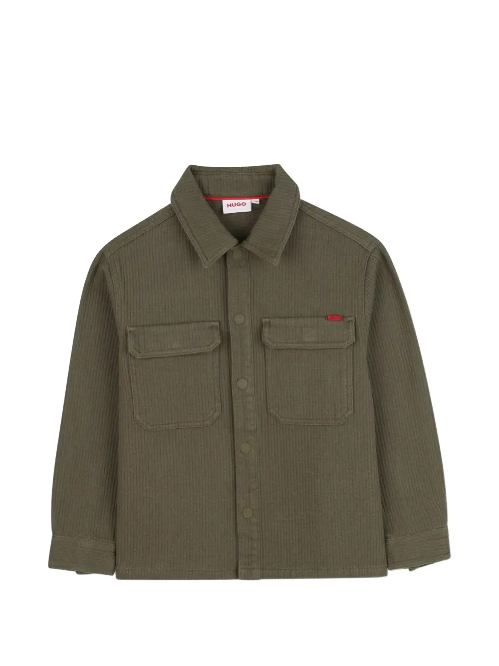 HUGO KIDS chest-pocket shirt - Verde
