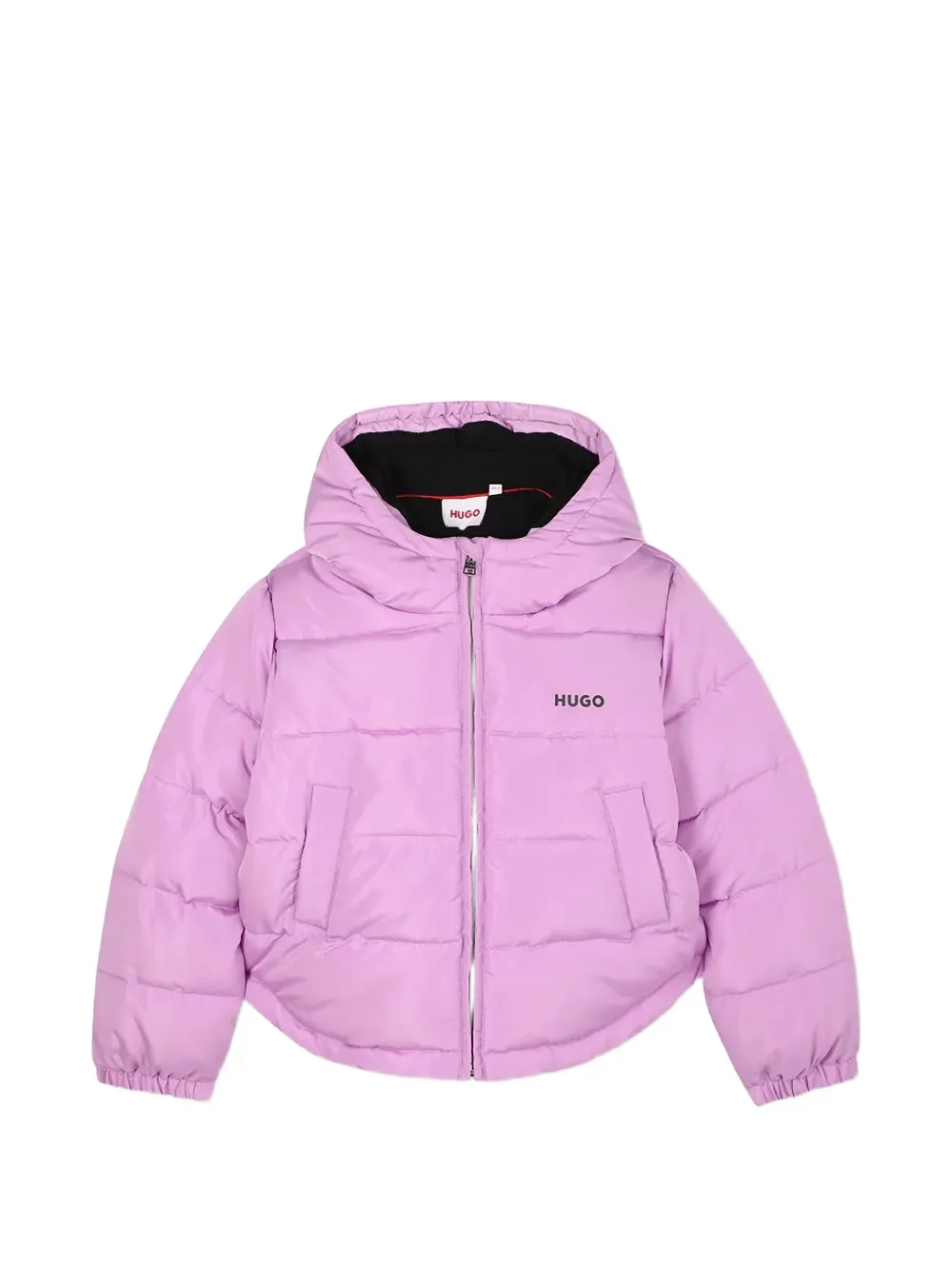 HUGO KIDS hooded puffer jacket - Rosa