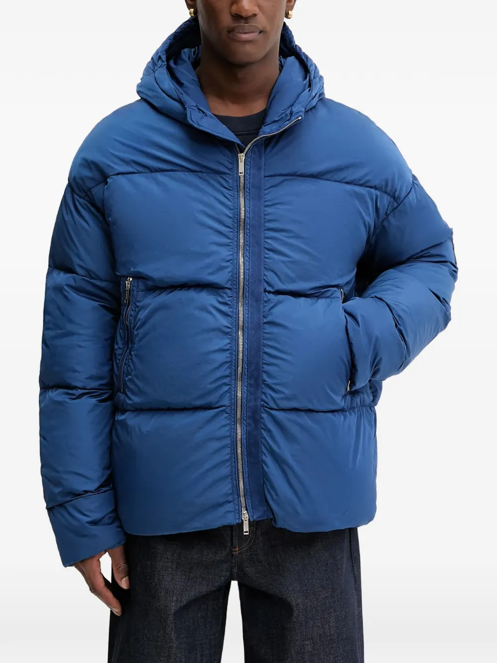 Iceberg hooded padded jacket - Blu