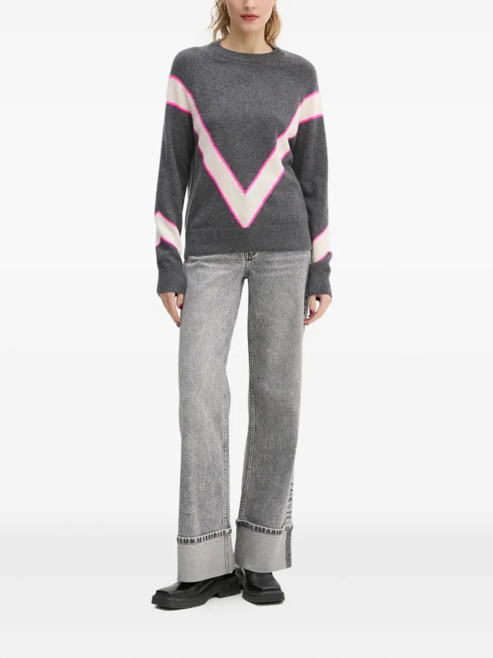 FROM FUTURE chevron-pattern cashmere sweater | Jumpers | Image 2