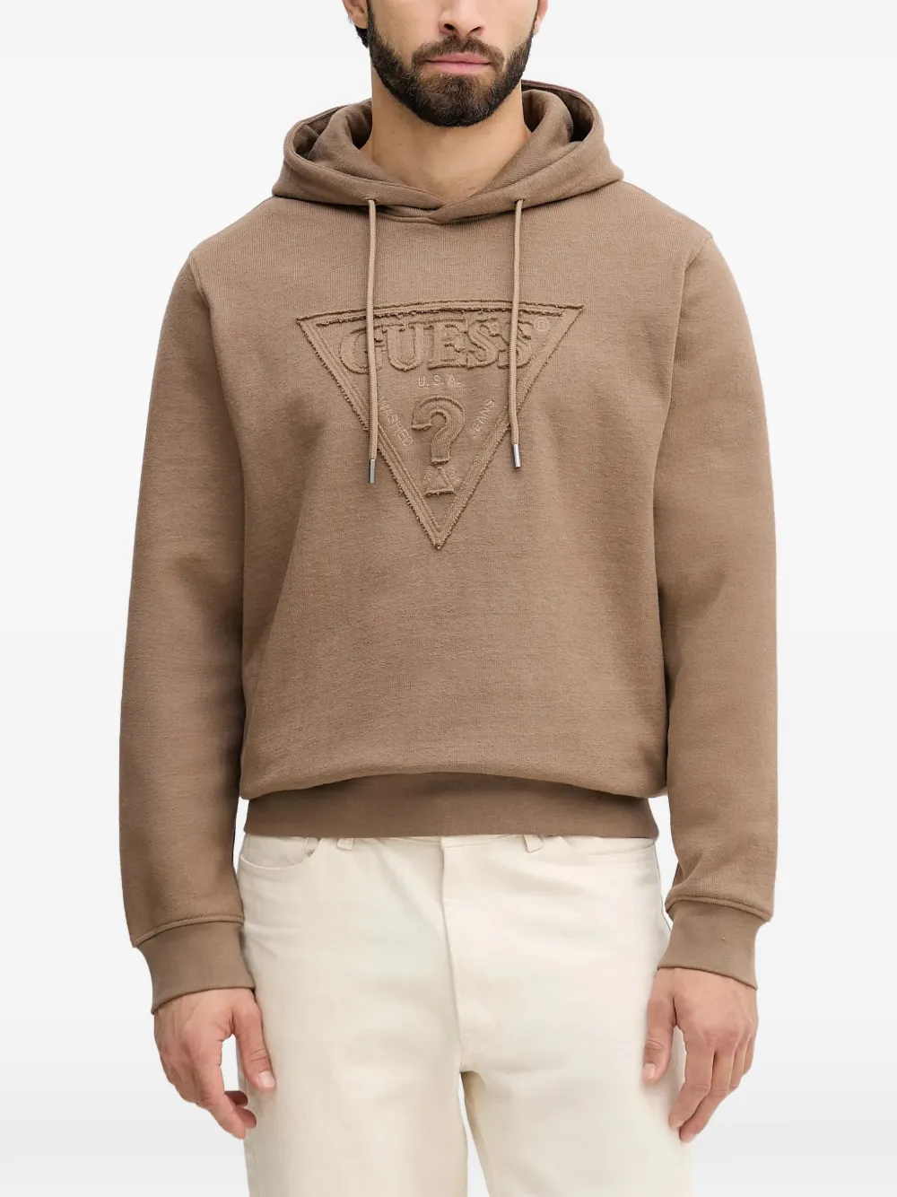 GUESS USA Maglione con cappuccio - Marrone