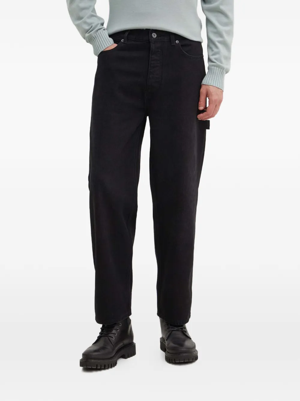 HUGO jean à patch logo | noir | Image 1