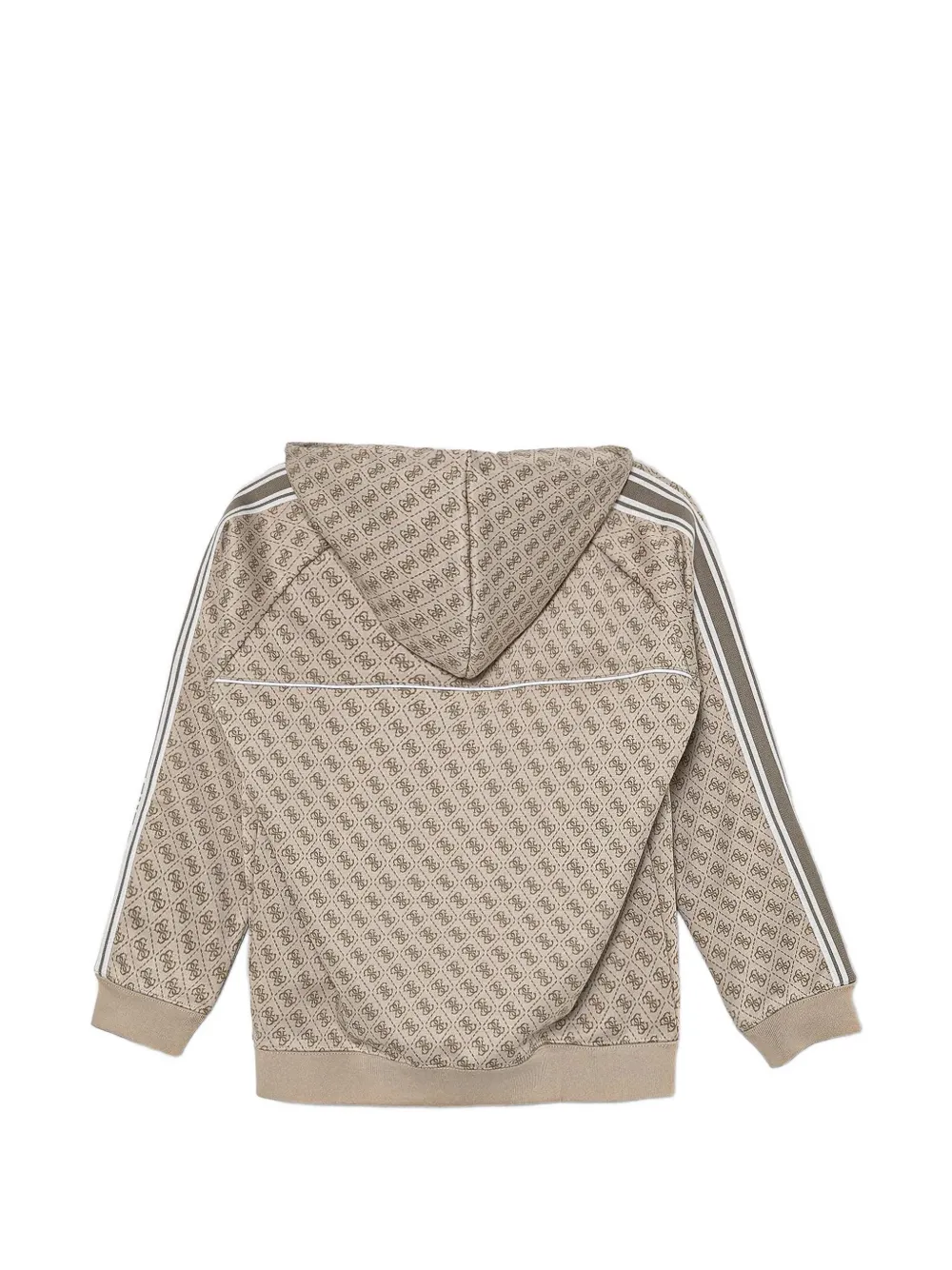  Guess Kids Monogram-pattern Zip-up Hoodie - Neutrals 