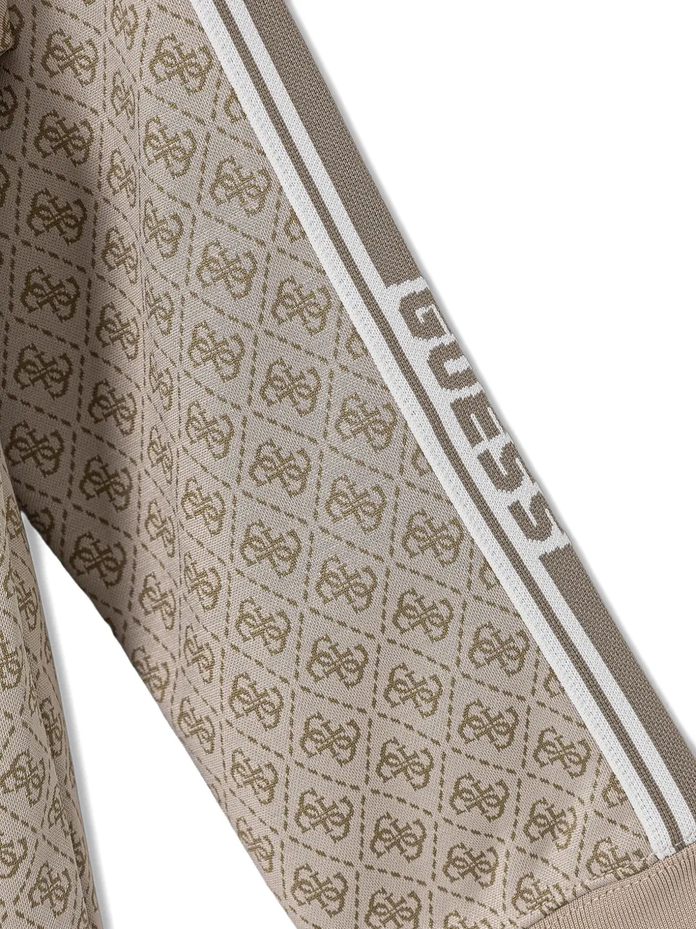  Guess Kids Monogram-pattern Zip-up Hoodie - Neutrals 