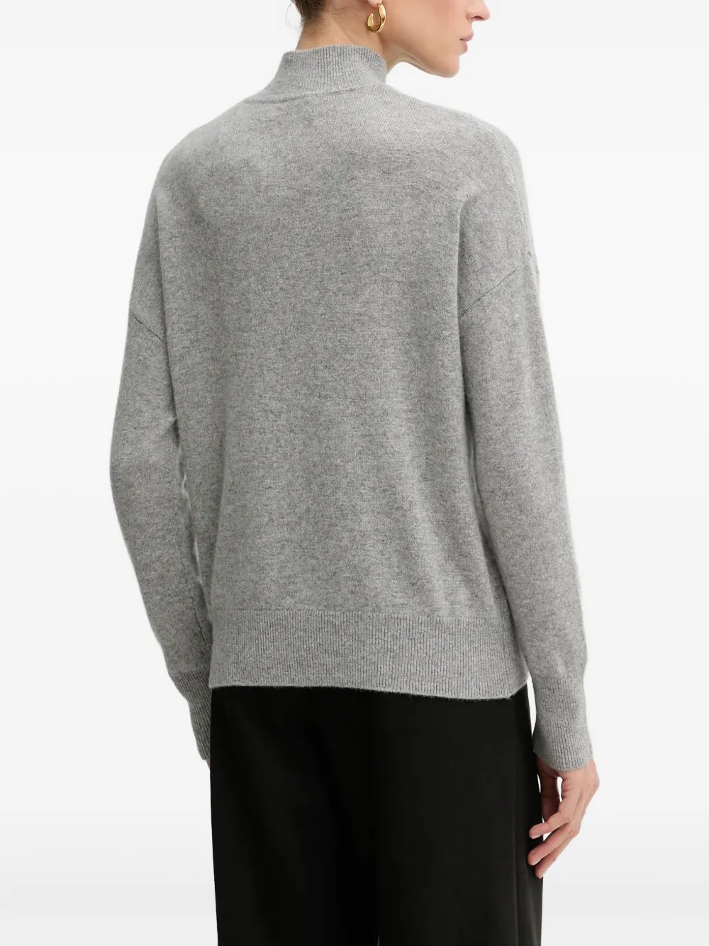 From Future Heart-motif Sweater In Gray