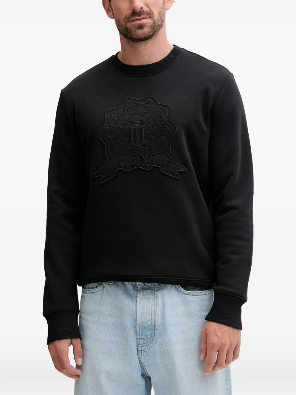 Gant sudadera con cuello redondo | negro | Image 1