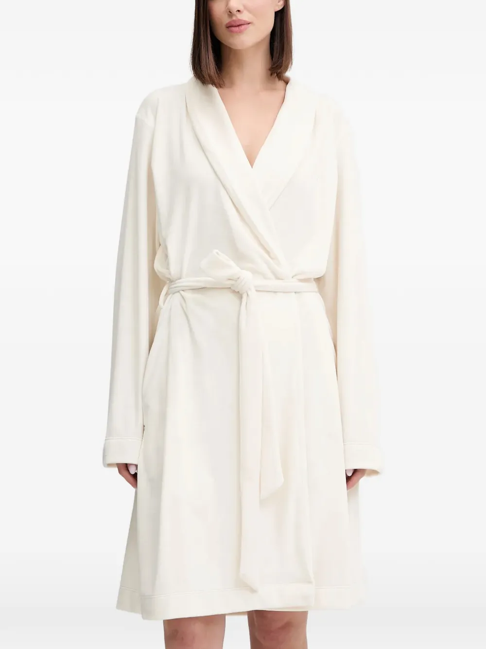 Emporio Armani tie-waist robe - Bianco