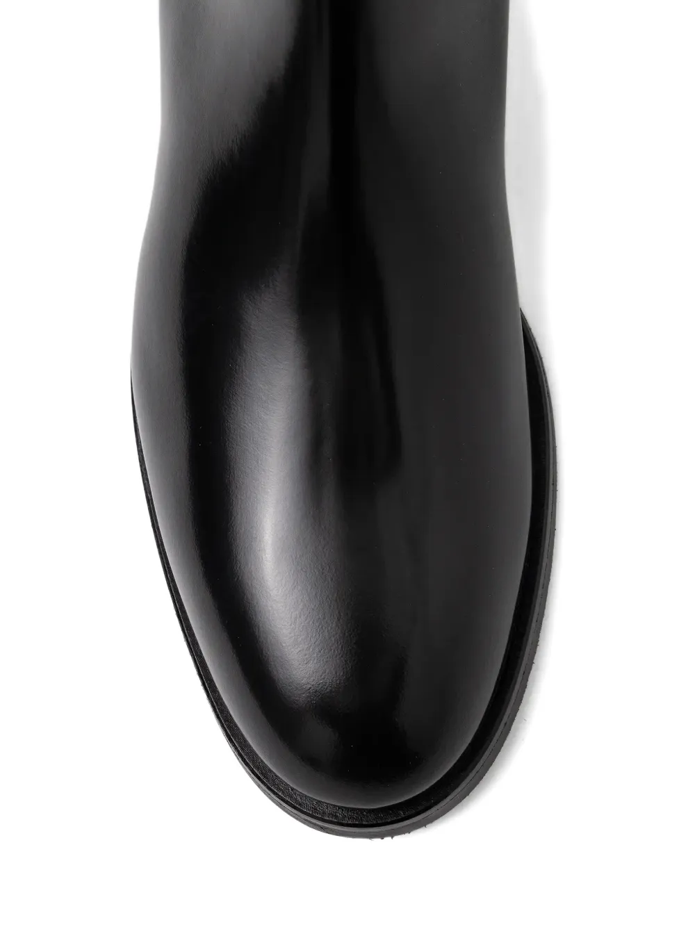 Emporio Armani logo-strap boots Zwart