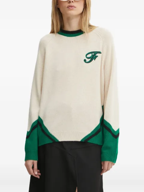 FROM FUTURE embroidered-logo cashmere sweater