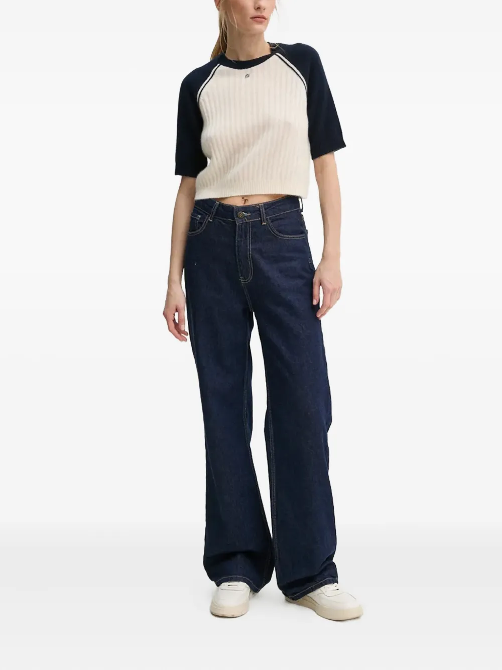 FROM FUTURE logo-detail cashmere top | Knitted Tops | Image 2