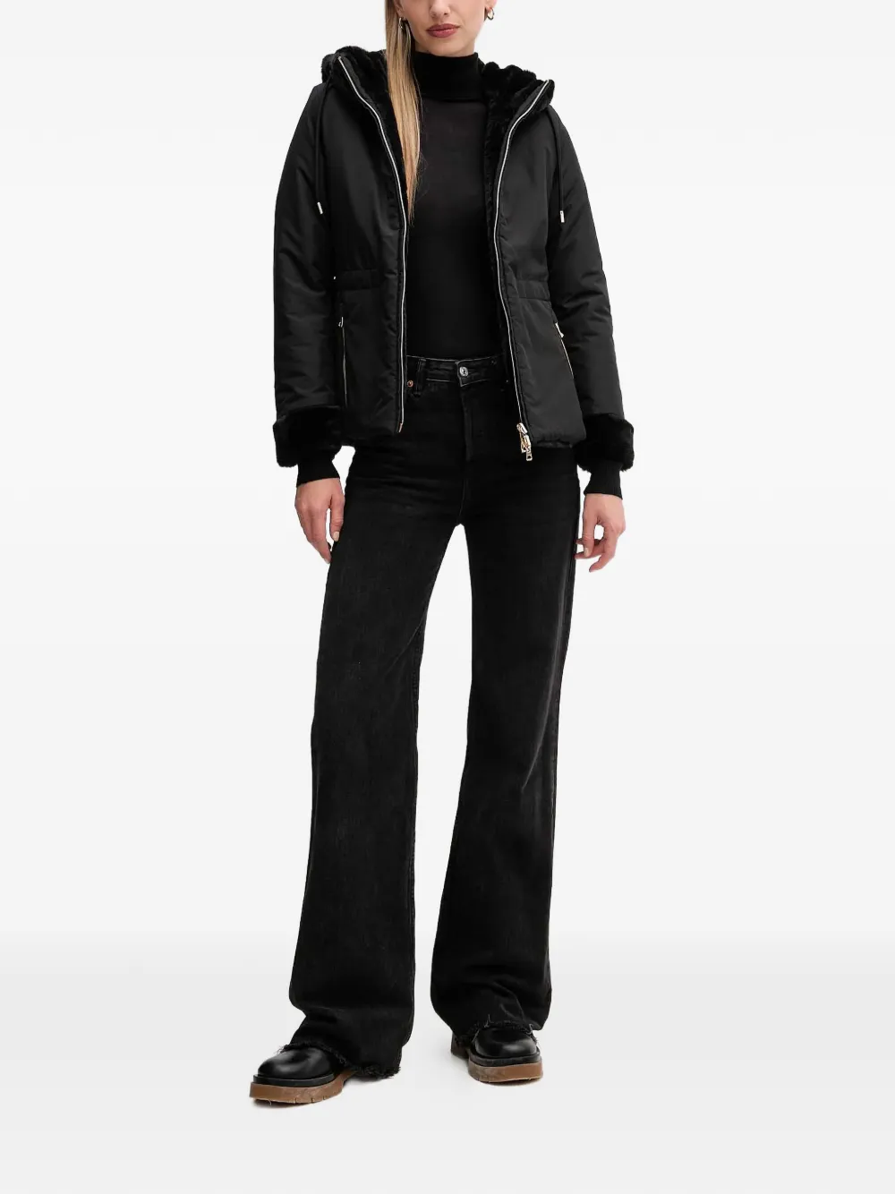 Kaula Hooded Faux Fur Jacket