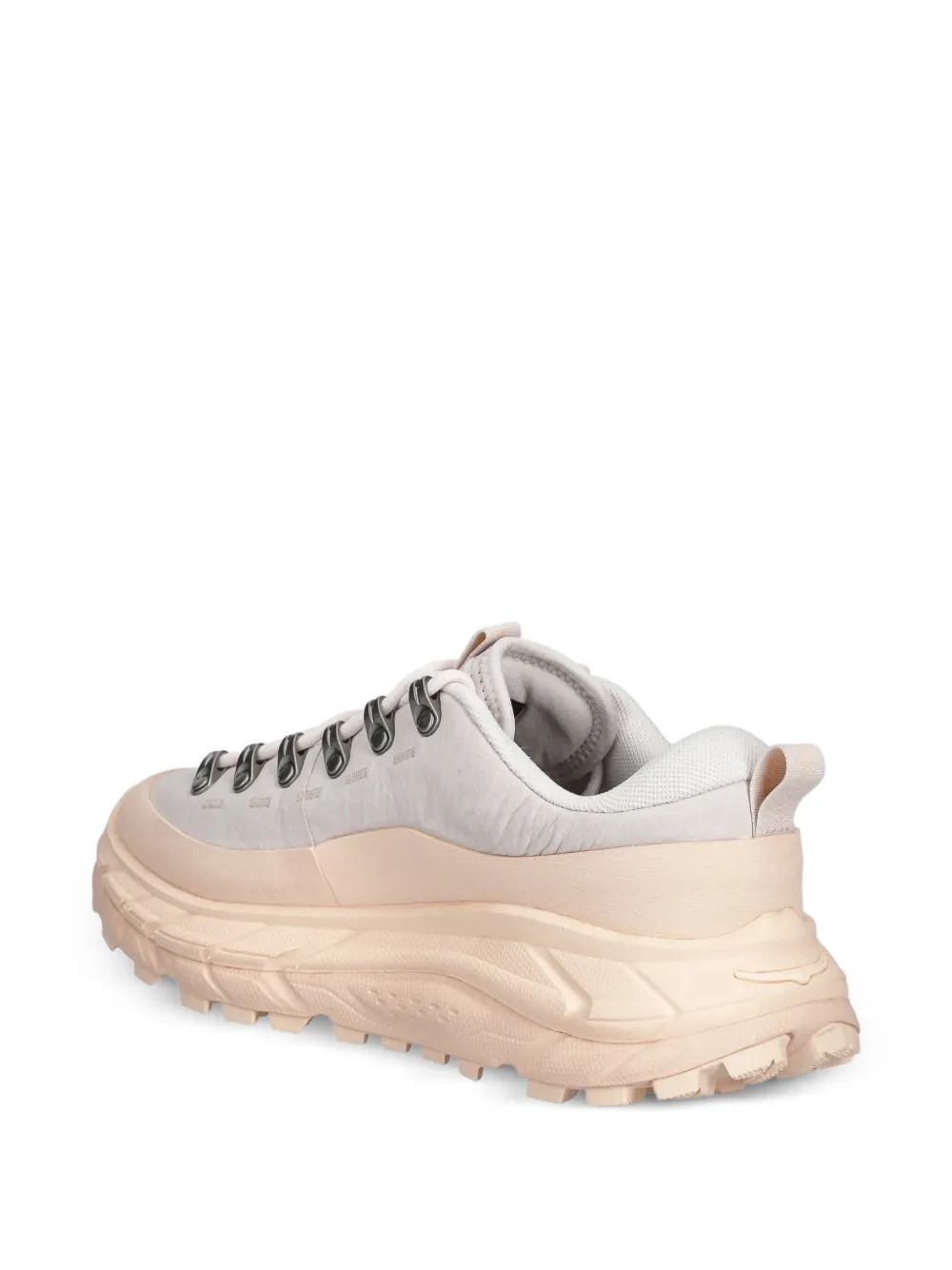 HOKA Sneakers met chunky zool en ringlets Beige