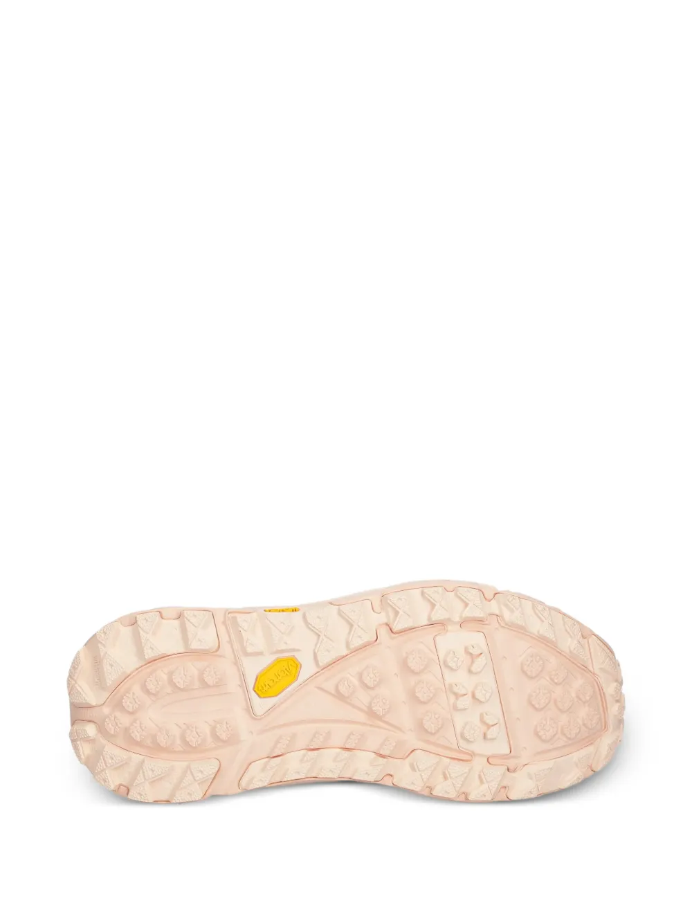 HOKA Sneakers met chunky zool en ringlets Beige