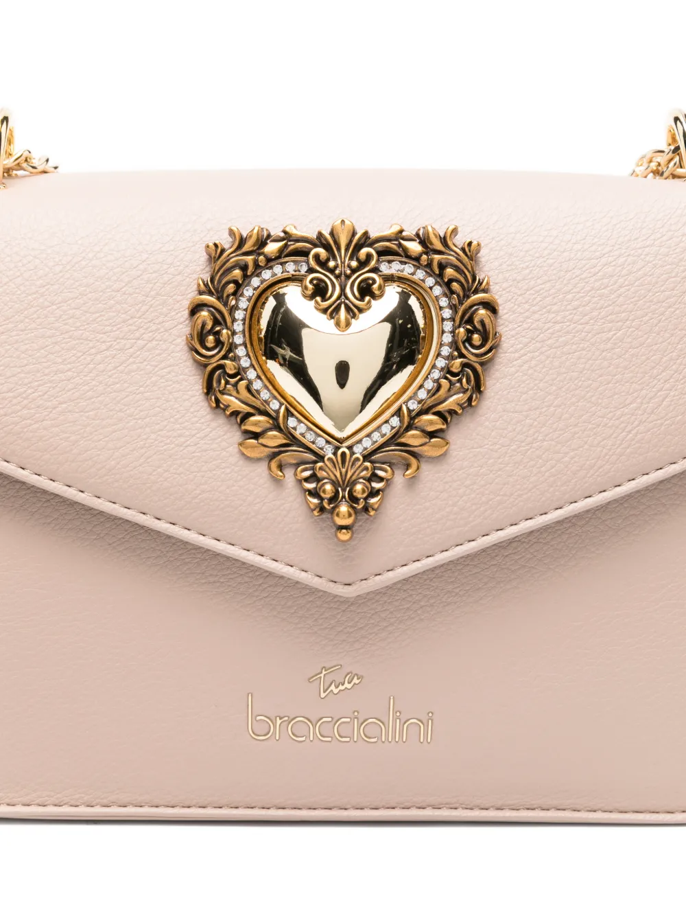Braccialini Heart-appliqué Cross Body Bag In Neutral